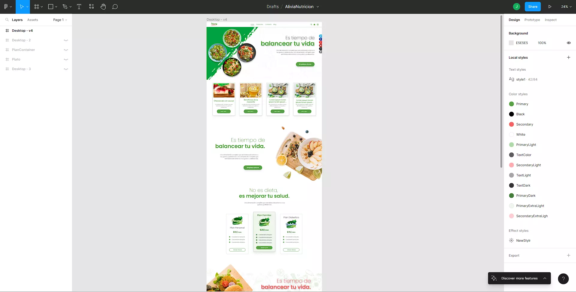 Alivia Nutricion Project Image